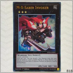 M-X-Saber Invoker - DUSA-EN095 - Ultra Rare 1st Edition Yugioh - Image 1