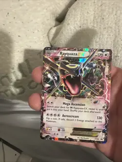 Pokemon TCG Rayquaza EX XY69 Black Star Promo Holo Card 2015 - Image 1