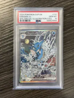 2024 POKEMON SVP EN-SV BLACK STAR PROMO #131 KINGDRA EX PSA 10 - Image 1