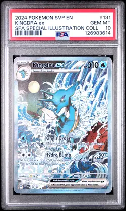 2024 POKEMON SVP EN-SV BLACK STAR PROMO #131 KINGDRA EX PSA 10 - Image 1