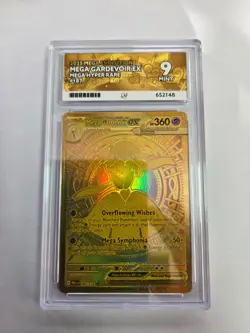 Mega Gardevoir EX 187/132 Hyper Rare Pokemon Mega Evolutions Ace Graded 9 - Image 1