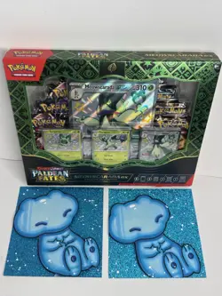 Pokemon paldean fates premium collection box Meowscarada Ex New Sealed - Image 1