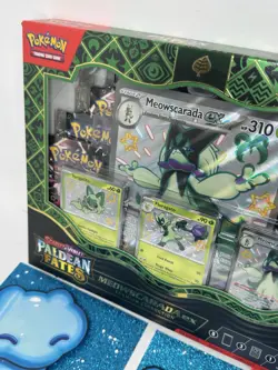 Pokemon paldean fates premium collection box Meowscarada Ex New Sealed - Image 3