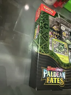 Pokemon paldean fates premium collection box Meowscarada Ex New Sealed - Image 2