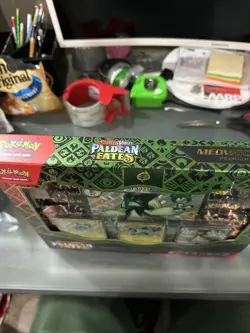 Pokemon paldean fates premium collection box Meowscarada Ex New Sealed - Image 5