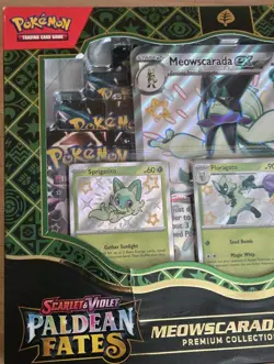 Pokemon: Paldean Fates Premium Collection -Meowscarada ex Shiny Promos Sealed 820650856341 - Image 2
