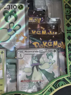 Pokemon: Paldean Fates Premium Collection -Meowscarada ex Shiny Promos Sealed 820650856341 - Image 4