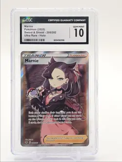 MARNIE 2020 POKEMON SWORD & SHIELD HOLO ULTRA RARE 200/202 CGC 10 Q6438 - Image 1