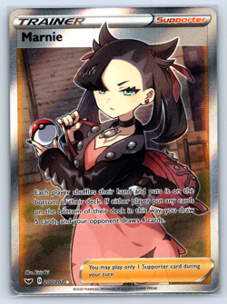 Pokemon TCG Sword & Shield Base Set 200/202 Marnie Full Art NM - Image 1