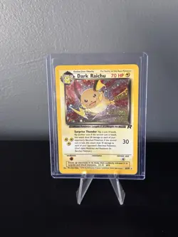 Vintage Pokemon TCG Dark Raichu Team Rocket Holo Secret Rare 83/82 English WOTC - Image 1