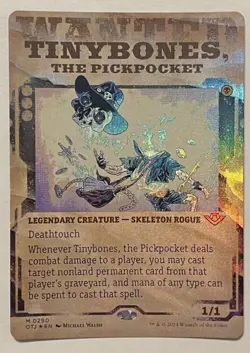 Tinybones, the Pickpocket Showcase Foil Mythic Outlaws of Thunder Junction MTG - Image 1