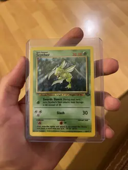 Pokemon TCG Scyther Jungle 10/64 Holo Unlimited Holo Rare NM/LP - Image 1