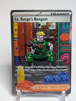 Pokemon Lt. Surge's Bargain 185/132 Me01: Mega Evolution Holo - Image 1