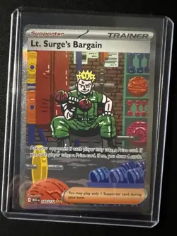 Lt. Surge's Bargain 185/132 Me01: Mega Evolution Holo Pokemon SIT - Image 1