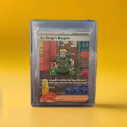 Lt. Surge's Bargain Special Illustration Rare ME01: Mega Evolution 185/132 NM - Image 1