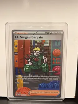 Pokemon TCG Trainer Lt. Surge's Bargain - 185/132 - ME01: Mega Evolution (MEG) - Image 1