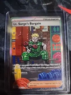 Lt. Surge’s Bargain 185/132 SIR - Pokemon TCG Mega Evolution (ME01) - GEM MINT - Image 1