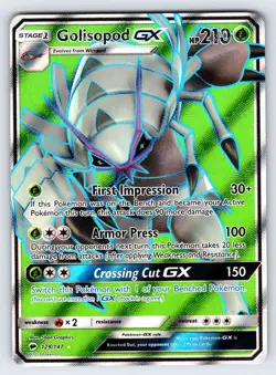 Golisopod GX 129/147 2017 SM Burning Shadows Pokemon Card Full Art - Nm/Vlp - Image 1
