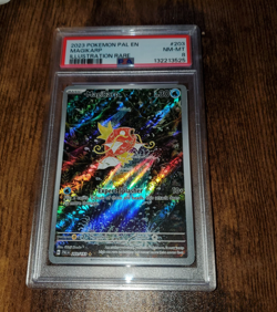 2023 Pokemon Scarlet & Violet Paldea Evolved Magikarp Illus Rare #203/193 PSA 8 - Image 1