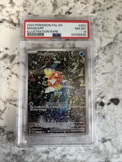 2023 Pokemon Scarlet & Violet Paldea Evolved Magikarp Illus Rare #203/193 PSA 8 - Image 1