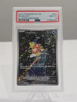 2023 Pokemon Scarlet & Violet Paldea Evolved Magikarp Illus Rare #203/193 PSA 8 - Image 1
