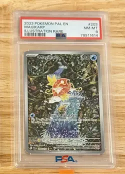 2023 Pokemon Scarlet & Violet Paldea Evolved Magikarp Illus Rare #203/193 PSA 8 - Image 1