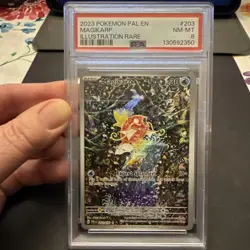 2023 Pokemon Scarlet & Violet Paldea Evolved Magikarp Illus Rare #203/193 PSA 8 - Image 1