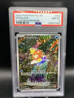 2023 Pokemon Scarlet & Violet Paldea Evolved Magikarp Illus Rare #203/193 PSA 8 - Image 1
