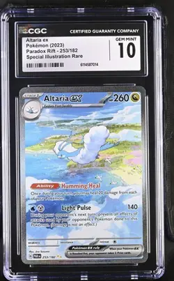 Pokemon TCG Altaria EX Holo Card 253/182 Sv04: Paradox Rift - GEM MINT 10!! RARE - Image 1