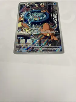 Pokemon TCG Squirtle Stellar Crown Illustration Card 148/142 Near Mint Condition - Image 3