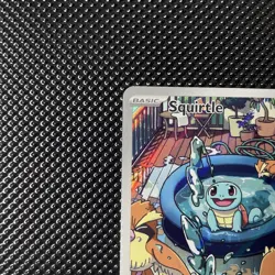 Pokemon TCG Squirtle Stellar Crown Illustration Card 148/142 Near Mint Condition - Image 4