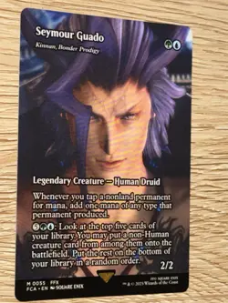 MTG-Final Fantasy; Seymour Guado - Kinnan, Bonder Prodigy (Showcase) #055 - Image 4