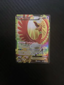 Pokemon Card Full Art HO-OH ex 121/122 2016 Pokemon XY Breakpoint - LP - Image 1