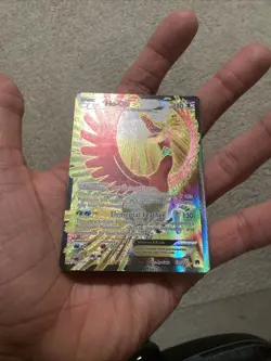 Pokemon Card Full Art HO-OH ex 121/122 2016 Pokemon XY Breakpoint - LP - Image 3