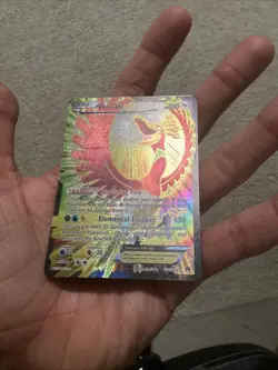 Pokemon Card Full Art HO-OH ex 121/122 2016 Pokemon XY Breakpoint - LP - Image 4