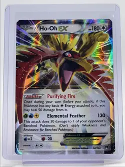 HO-OH EX 2016 POKEMON XY SERIES BREAKPOINT RARE HOLO 92/122 Q2215 - Image 1