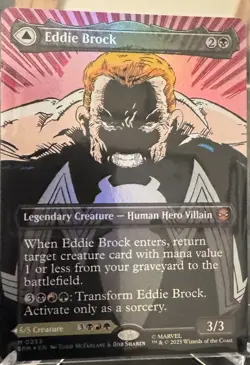Eddie Brock/Venom Lethal Protector (0233) (Borderless) Marvel's Spider-Man Foil - Image 2