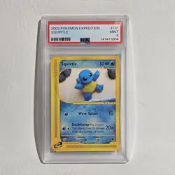 Pokemon TCG Squirtle Expedition Base Set 2002 Card #132/165 PSA 9 Graded Card - Image 1