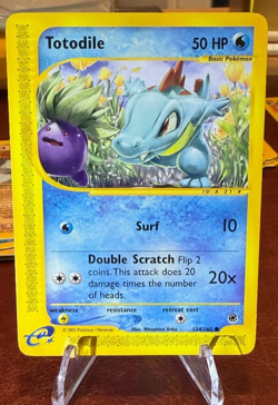 Pokemon Totodile Expedition Base Set Card 134/165 Common NM - Image 1