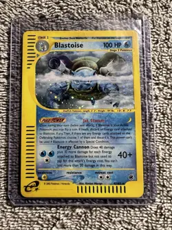 Pokemon TCG Blastoise Expedition Base Set 4/165 Holo Rare LP - Image 1