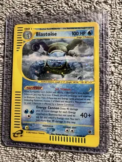 Pokemon TCG Blastoise Expedition Base Set 4/165 Holo Rare LP - Image 2