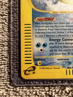 Pokemon TCG Blastoise Expedition Base Set 4/165 Holo Rare LP - Image 5