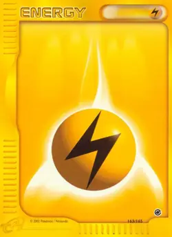 Pokemon Lightning Energy (163/165) Expedition Base Set MP - Image 1