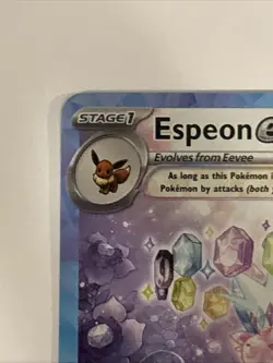 Pokemon TCG Espeon EX Prismatic Evolutions Holo Card 155/131 Near Mint Condition - Image 2