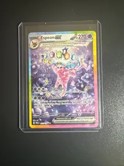 Pokemon TCG Espeon EX Prismatic Evolutions Holo Card 155/131 Near Mint Condition - Image 1