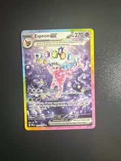 Pokemon TCG Espeon EX Prismatic Evolutions Holo Card 155/131 Near Mint Condition - Image 2