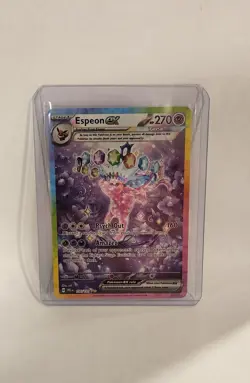 Pokemon TCG Espeon EX Prismatic Evolutions Holo Card 155/131 Near Mint Condition - Image 1
