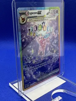 Pokemon TCG Espeon EX Prismatic Evolutions Holo Card 155/131 Near Mint Condition - Image 2