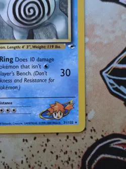 Pokemon TCG Misty's Poliwrath Gym Heroes 31/132 Non-Holo Unlimited NM Vintage - Image 5