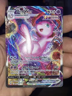 Pokemon 2021 TCG SWSH Fusion Strike Mew VMAX #269/264 Secret Rare Full Art - Image 1